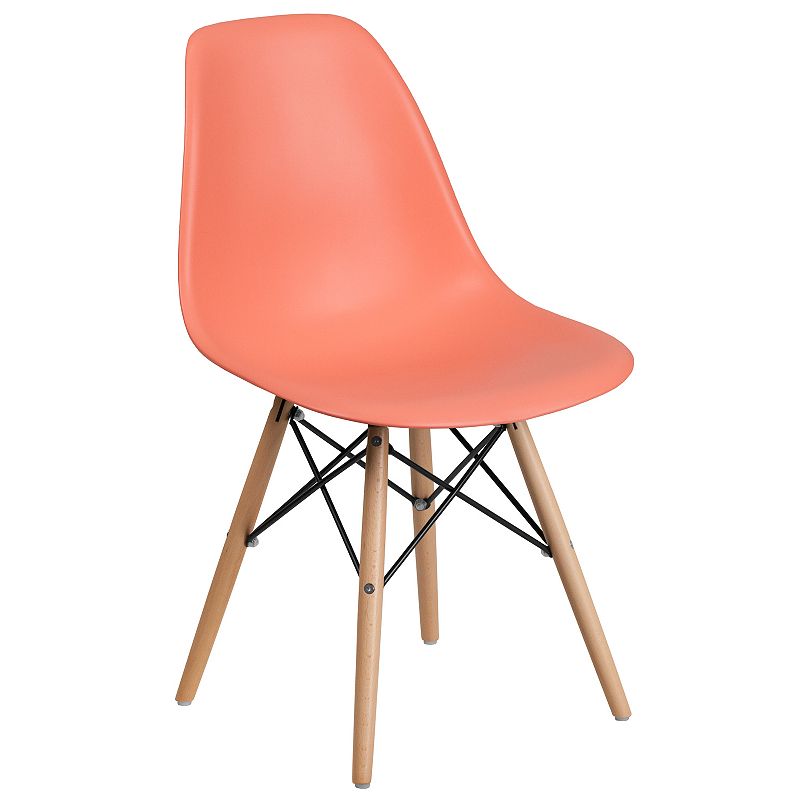 Flash Furniture Elon Molded Dining Chair, Pink