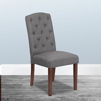 Flash Furniture Hercules Grove Park Tufted Parsons Dining Chair