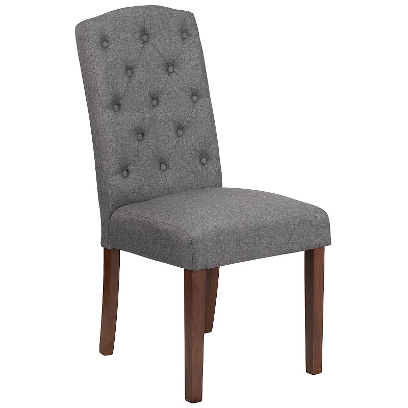 Flash Furniture Hercules Grove Park Tufted Parsons Dining Chair, Grey
