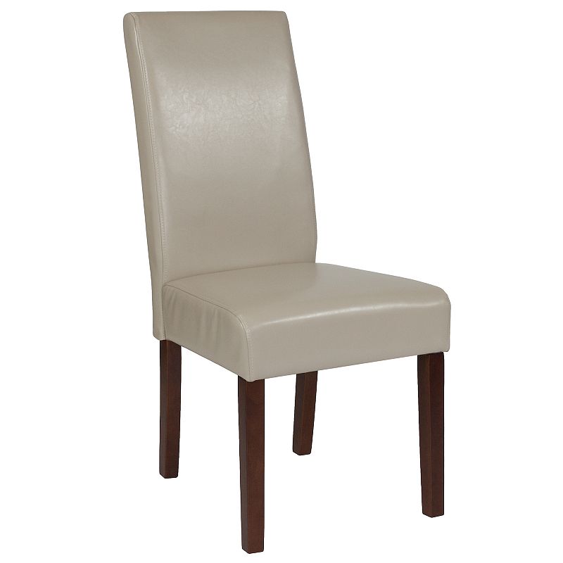 Flash Furniture Greenwich Upholstered Parsons Dining Chair, Beig/Green