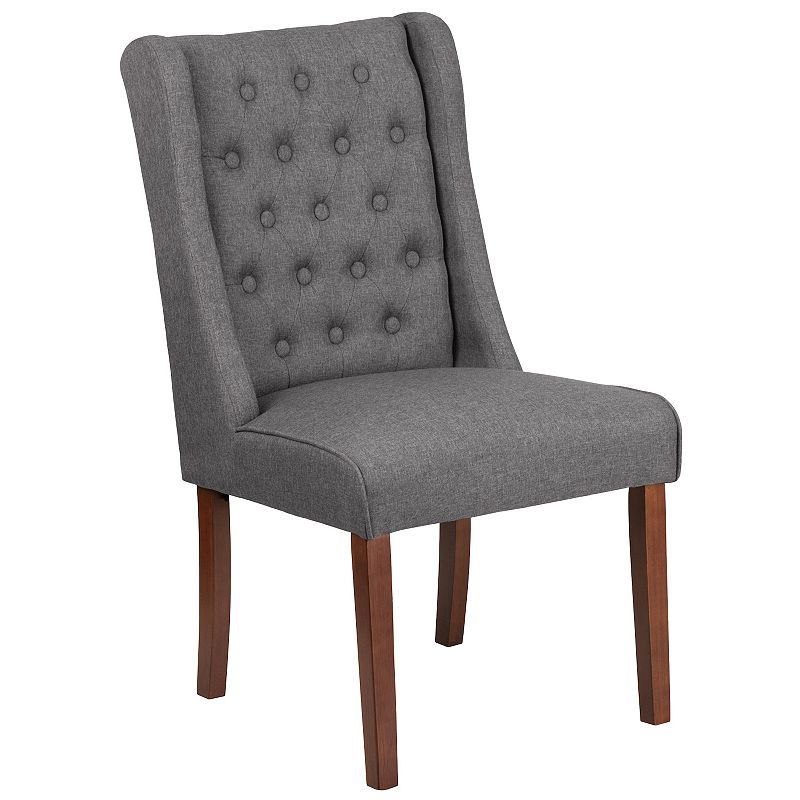 Flash Furniture Hercules Preston Tufted Parsons Dining Chair, Grey