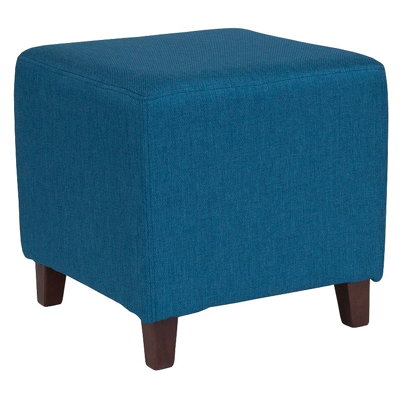Flash Furniture Ascalon Upholstered Ottoman, Blue