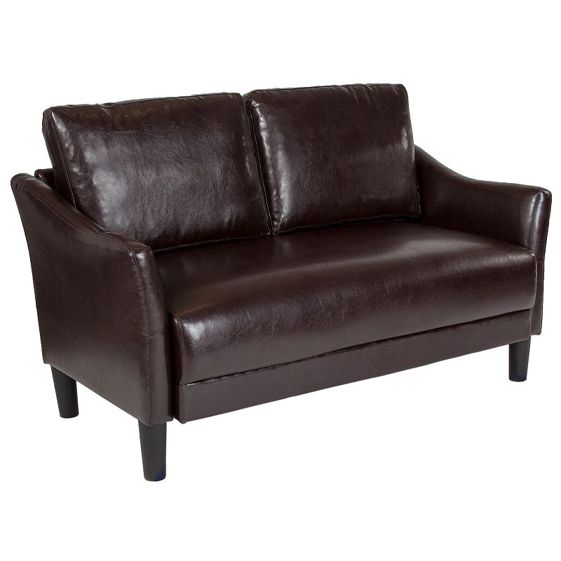 49216975 Flash Furniture Asti Faux Leather Loveseat, Brown sku 49216975
