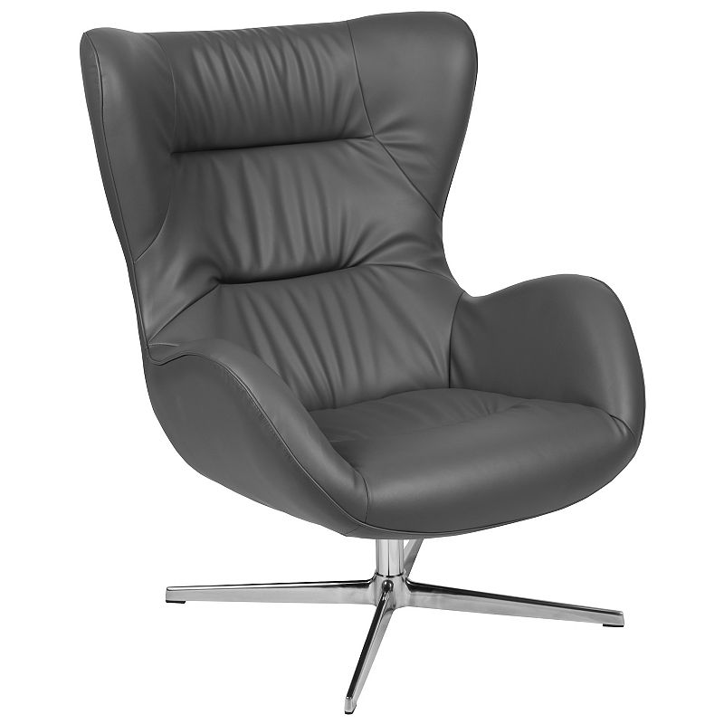 37282800 Flash Furniture Swivel Wing Chair, Grey sku 37282800