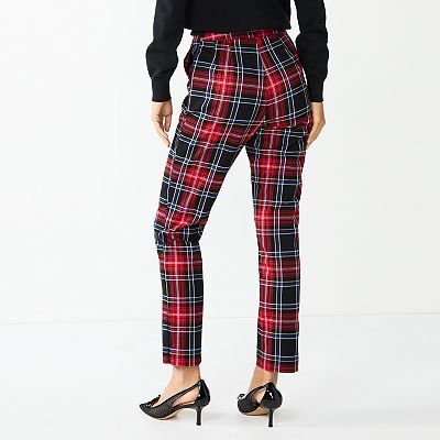 Women s DRAPER JAMES RSVP Plaid Straight Leg Pants