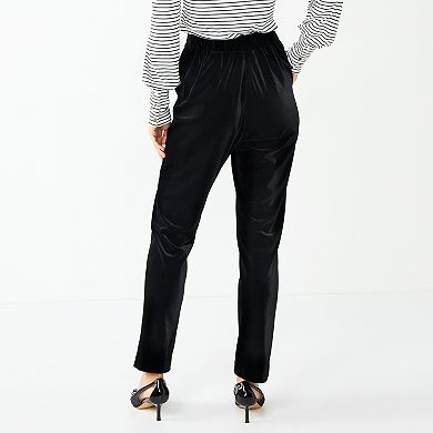 Women's DRAPER JAMES RSVP™ Pull-On Straight-Leg Velvet Pants
