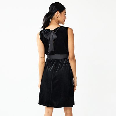 Women's DRAPER JAMES RSVP Velvet Bow Back Dress