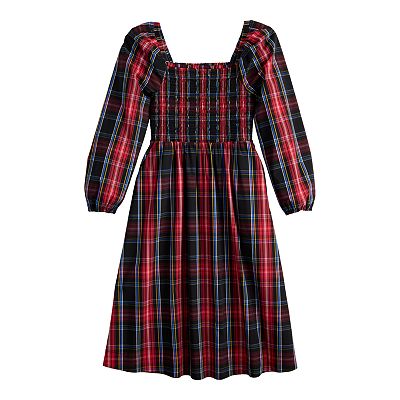 open lace back dress Every Mini Dress in Plaid | Color - Green Multi / 14