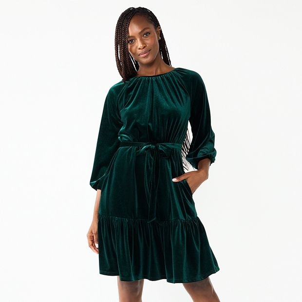 Kohls velvet outlet dress