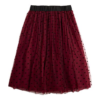 Women's DRAPER JAMES RSVP™ Clip Dot Mesh Skirt