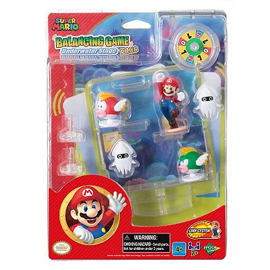 Epoch Games Super Mario Balancing Games Plus Tabletop Skill Game with Collectible Super Mario Action Figures