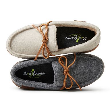 Dearfoams Wilmington Wool Blend Women's Moccasin Slippers