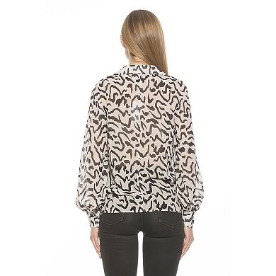 Women's ALEXIA ADMOR Mila Silky Collared Blouse