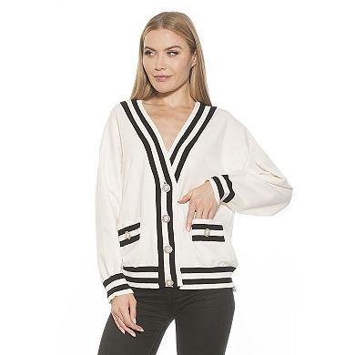Women's ALEXIA ADMOR Frances Longline Menswear Cardigan