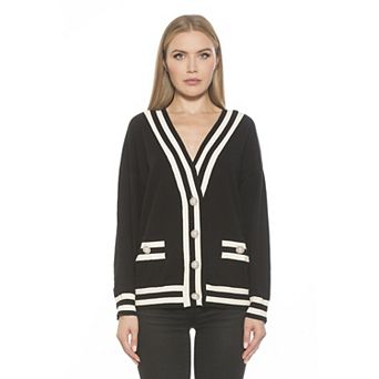Women's ALEXIA ADMOR Frances Longline Menswear Cardigan