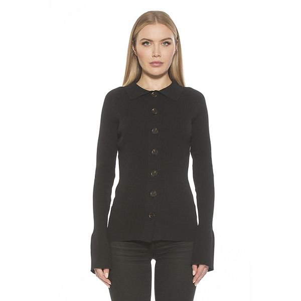 Women's ALEXIA ADMOR Beatrice Button Down Ribbed Cardigan