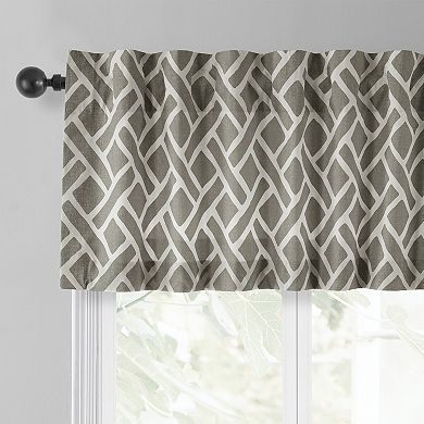 EFF Martinique Printed Cotton Window Valance, 50" X 19"