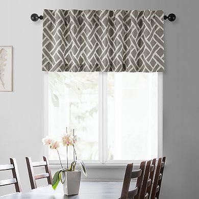 EFF Martinique Printed Cotton Window Valance, 50" X 19"