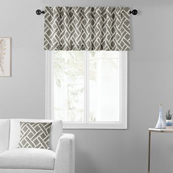 EFF Martinique Printed Cotton Window Valance, 50" X 19"
