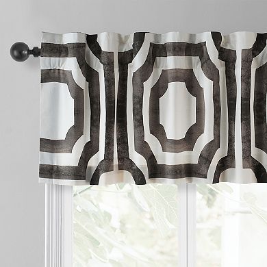 EFF Mecca Printed Cotton Window Valance, 50" X 19"