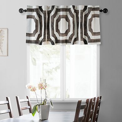 EFF Mecca Printed Cotton Window Valance, 50" X 19"