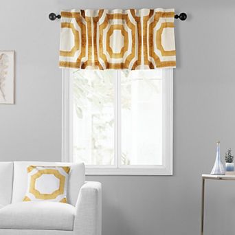 EFF Mecca Printed Cotton Window Valance, 50" X 19"