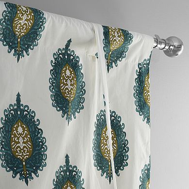 EFF Mayan Printed Cotton Tie-Up Window Shade, 46" X 63"