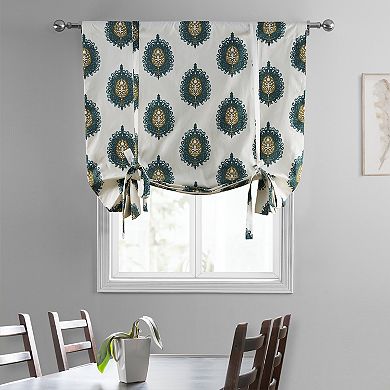 EFF Mayan Printed Cotton Tie-Up Window Shade, 46" X 63"