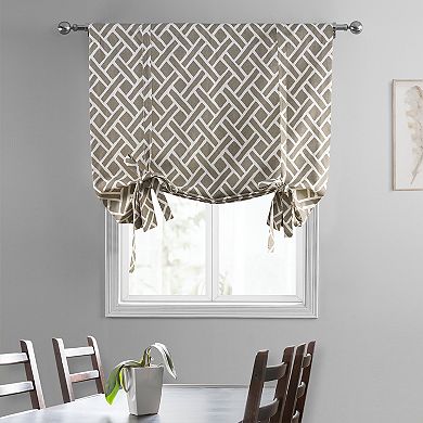 EFF Martinique Printed Cotton Tie-Up Window Shade, 46" X 63"