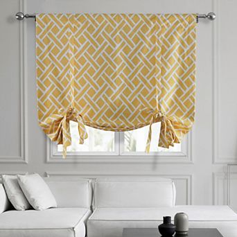 EFF Martinique Printed Cotton Tie-Up Window Shade, 46" X 63"