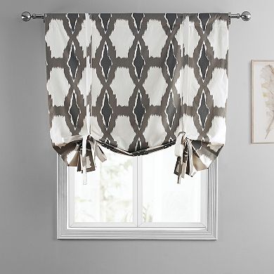 EFF Sorong Printed Cotton Tie-Up Window Shade, 46" X 63"