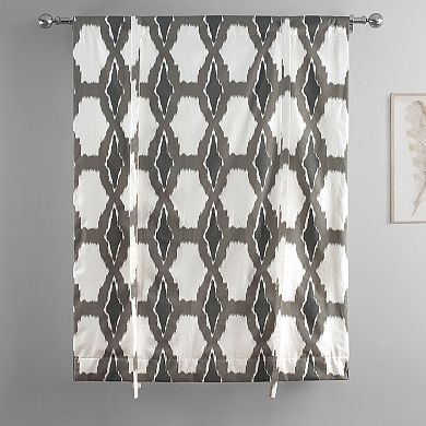 EFF Sorong Printed Cotton Tie-Up Window Shade, 46" X 63"