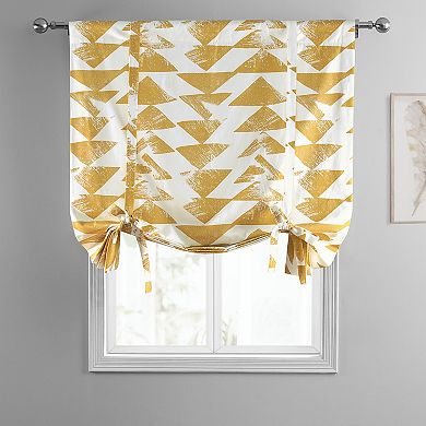 EFF Triad Printed Cotton Tie-Up Window Shade, 46" X 63"