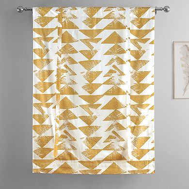 EFF Triad Printed Cotton Tie-Up Window Shade, 46" X 63"