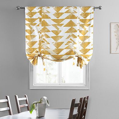 EFF Triad Printed Cotton Tie-Up Window Shade, 46" X 63"