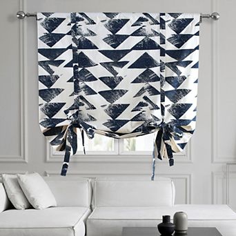 EFF Triad Printed Cotton Tie-Up Window Shade, 46" X 63"