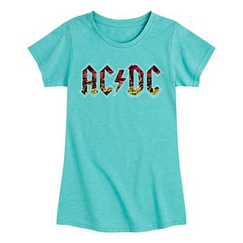 Girls 7-16 ACDC Logo Graphic Tee