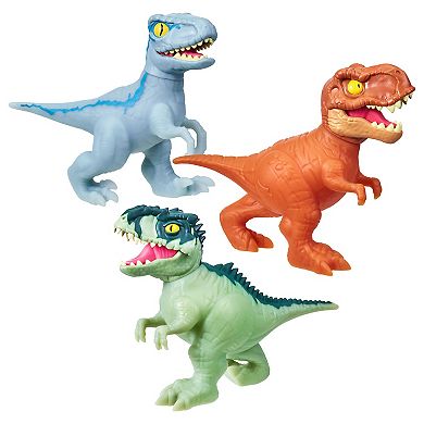 Heroes of Goo Jit Zu Jurassic World 3-Pack Giganotosaurus, Blue & T ...