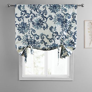 EFF Indonesian Printed Cotton Tie-Up Window Shade, 46" X 63"