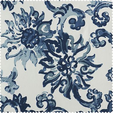 EFF Indonesian Printed Cotton Tie-Up Window Shade, 46" X 63"