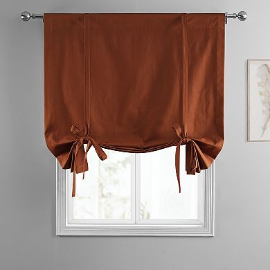 EFF Solid Cotton 70-in. Tie-Up Window Shade, 46" X 63"