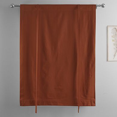 EFF Solid Cotton 70-in. Tie-Up Window Shade, 46" X 63"