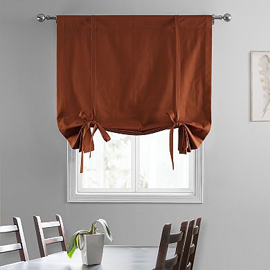 EFF Solid Cotton 70-in. Tie-Up Window Shade, 46" X 63"