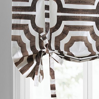EFF Mecca Printed Cotton Tie-Up Window Shade, 46" X 63"