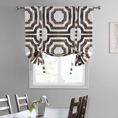 EFF Mecca Printed Cotton Tie-Up Window Shade, 46" X 63"