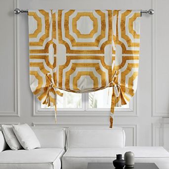 EFF Mecca Printed Cotton Tie-Up Window Shade, 46" X 63"