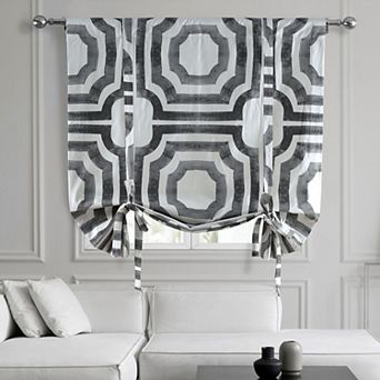 EFF Mecca Printed Cotton Tie-Up Window Shade, 46" X 63"