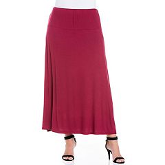 Plus size on sale red skirt kohls