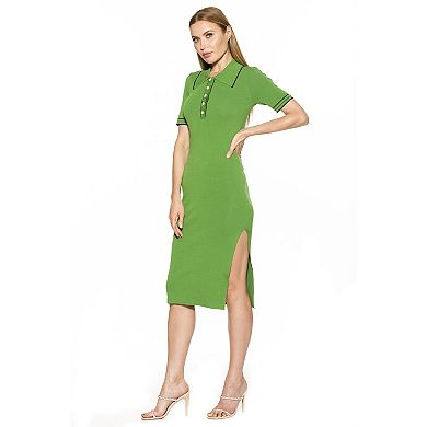 Women's ALEXIA ADMOR Dinah Short Sleeve Button Down Midi Dress