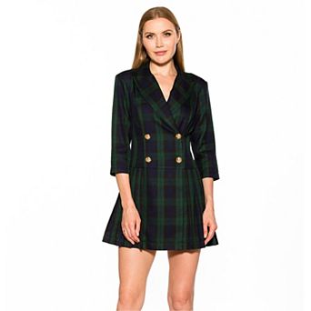 Women's ALEXIA ADMOR Jacki Dropped Waist Pleated Blazer Dress